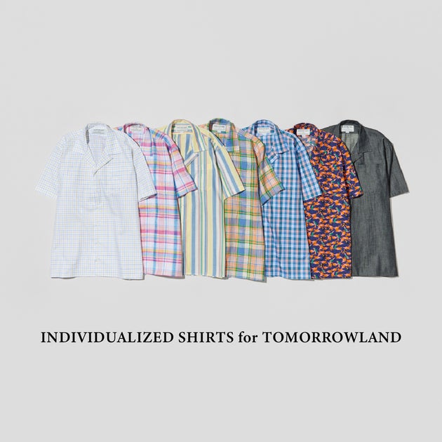 トゥモローランド下記店舗にて、アメリカのシャツブランド〈INDIVIDUALIZED SHIRTS〉との別注シャツ〈INDIVIDUALIZED SHIRTS for TOMORROWLAND〉を発売