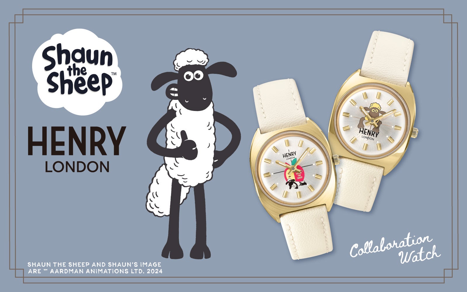 英国の腕時計ブランドHENRY LONDON（ヘンリーロンドン）はイギリス発のクレイ・アニメーション「ひつじのショーン」とのコラボウォッチを6月6日(木)に発売いたします。