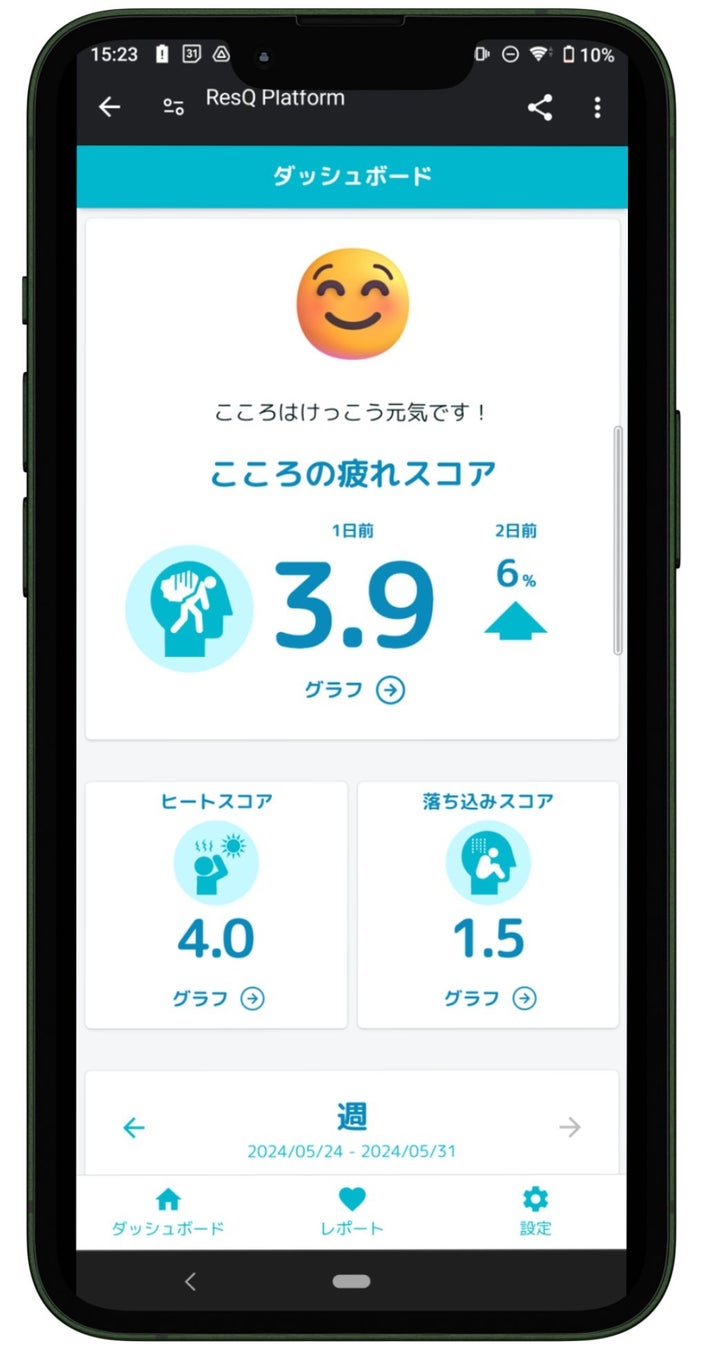 ResQ AIこころの疲れスコア