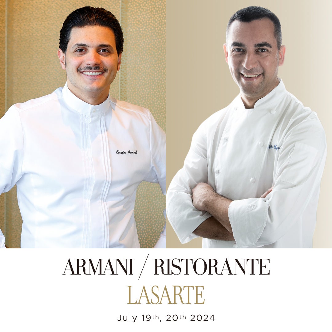 【アルマーニ / リストランテ】スペイン バルセロナの三つ星「LASARTE （ラサルテ）」パオロ・カサグランデ氏をゲストシェフに迎え4hands dinnerを開催