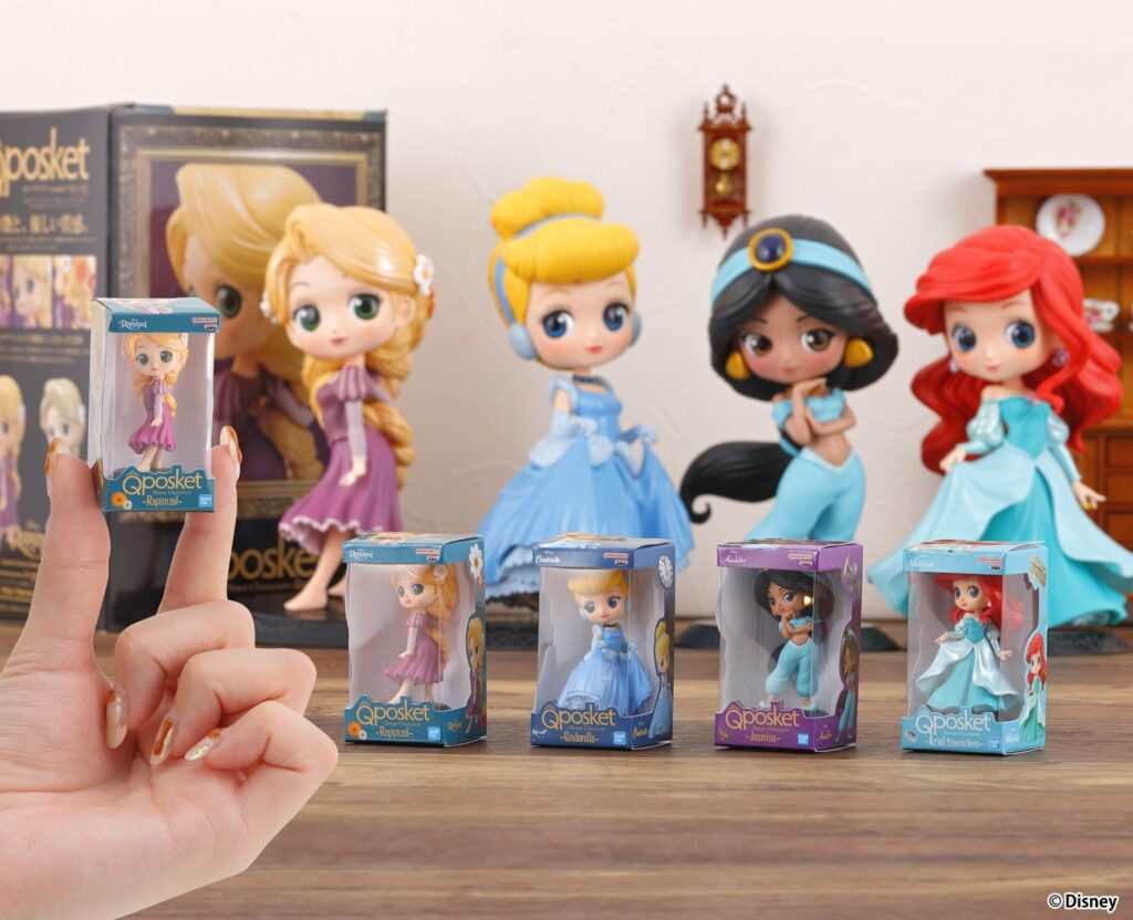 ディズニープリンセスの精巧なフィギュアをミニサイズに！ガシャポン(R)『Disney Q posket ミニチュアコレクション』！