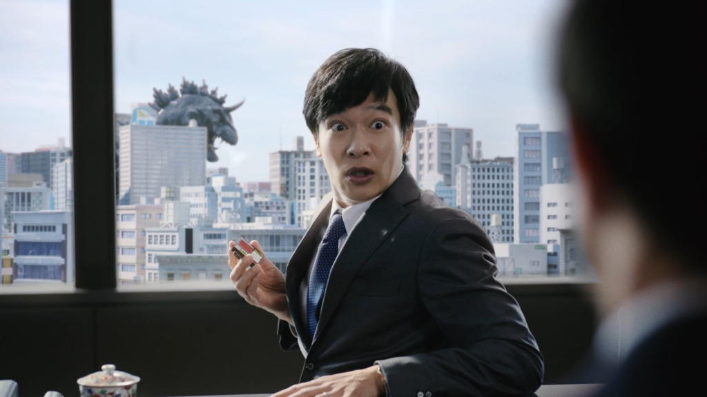 堺雅人さん主演のCMシリーズ『マイホームマン』第3弾 「戦いのその後篇」ついに”かいじゅう”を倒し平和な街に・・・！？ 8月16日 放送開始