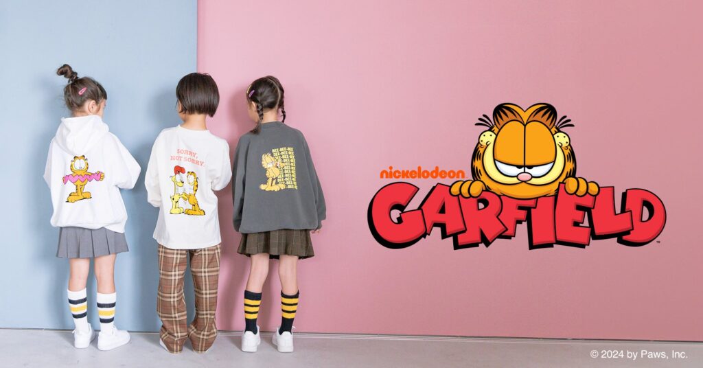 LOWRYS FARM KIDSが大人から子どもまで幅広く愛されている「GARFIELD」とのコラボレーションアイテムを2024年8月23日（金）より予約販売開始