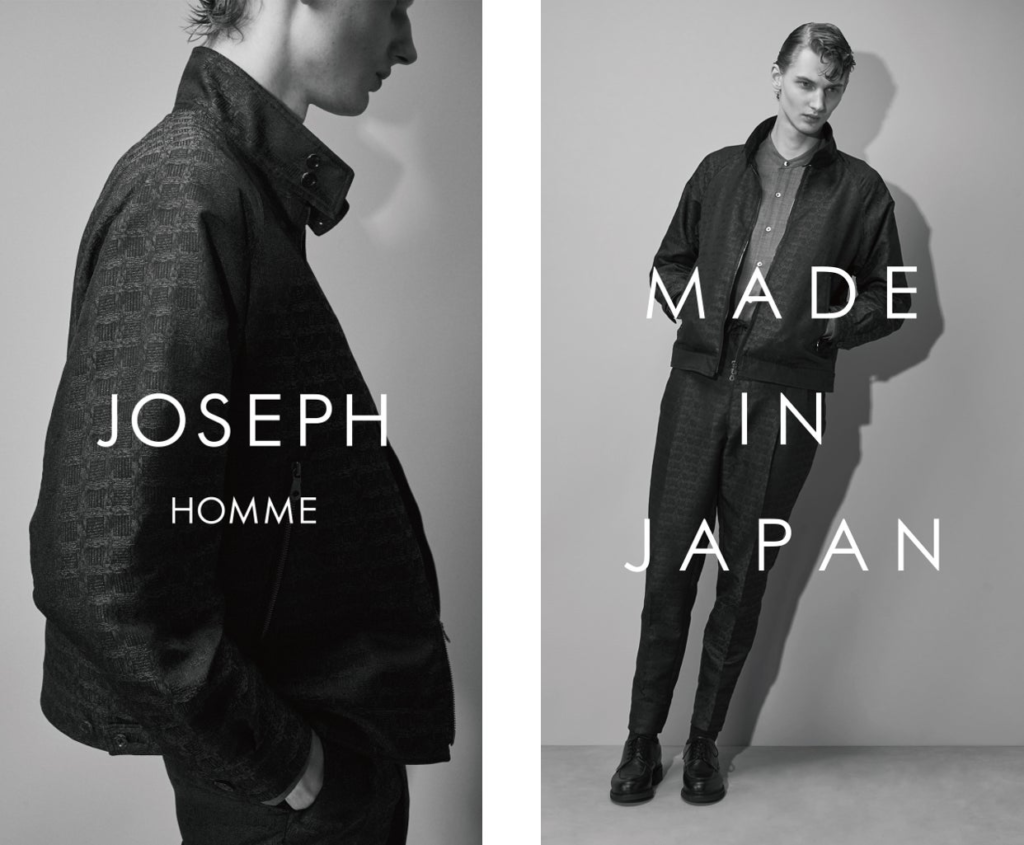 メンズデザイナーズブランド『JOSEPH HOMME』からMADE IN JAPANにこだわった高品質・高価格帯の新ラインがデビュー！