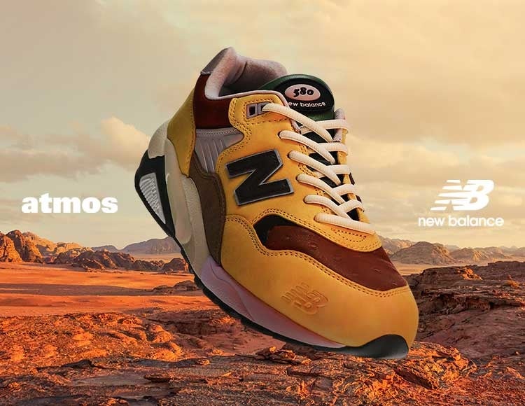 atmosが手掛けたNew Balance”MT580”別注デザインが登場 多彩なレザー使いで贅沢な仕上がり