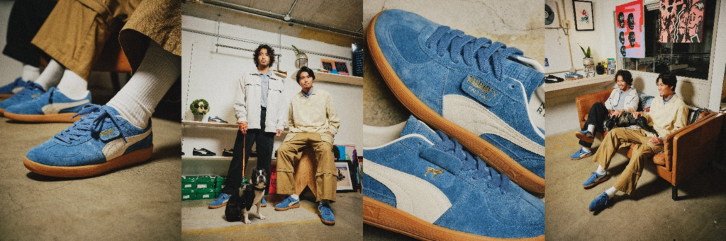 PUMAの名作”PALERMO“から「PUMA × atmos × BAGGAGE COFFEE」のトリプルコラボレーションモデルが登場