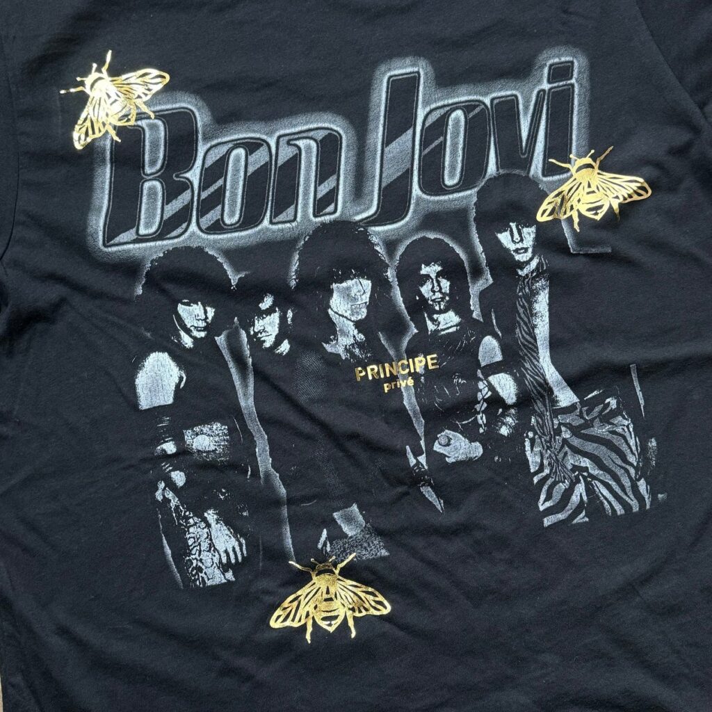 カスタマイズブランド「プリンチペプリヴェ」から、アメリカを代表するロックバンド「BON JOVI」バンドTシャツのカスタマイズプロダクトが登場。