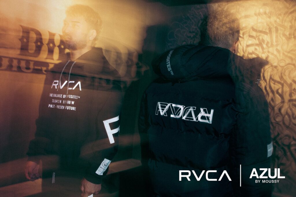 ＜RVCA×AZUL BY MOUSSY＞ 暗闇でキラリと光るリフレクター付きコラボアイテムを12月4日(水)より発売開始