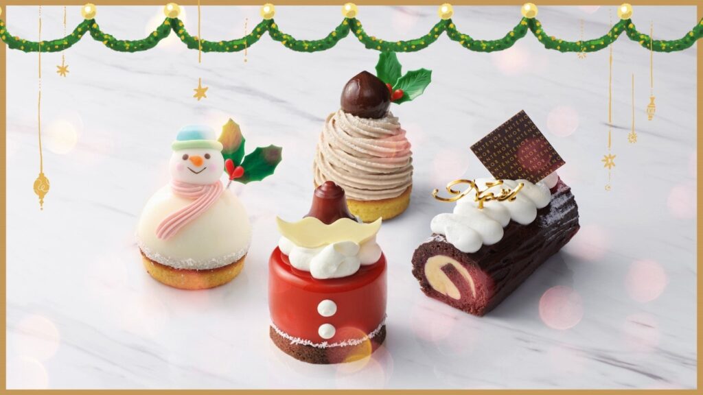 【アンテノール】雪だるまやサンタモチーフの可愛いミニクリスマスケーキ。ホリデーシーズン限定のプティガトーを12月1日(日)より順次発売します。