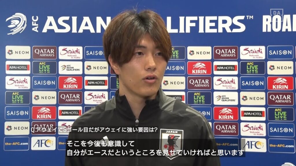 【小川航基｜試合後コメント】「自分がエースだというところを今後も見せていきたい」｜AFCアジア最終予選 第6節 中国×日本