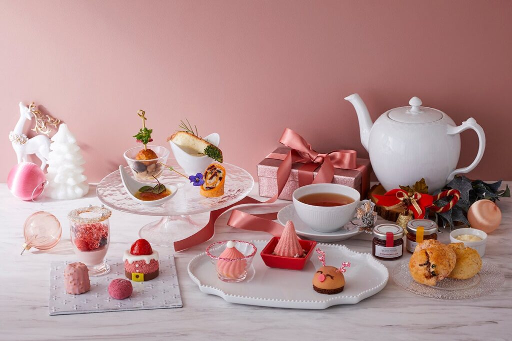 【スイスホテル南海大阪】クリスマスをピンクで華やかに彩る「Festive Pink Afternoon Tea」2024年12月1日（日）～25日（水）開催