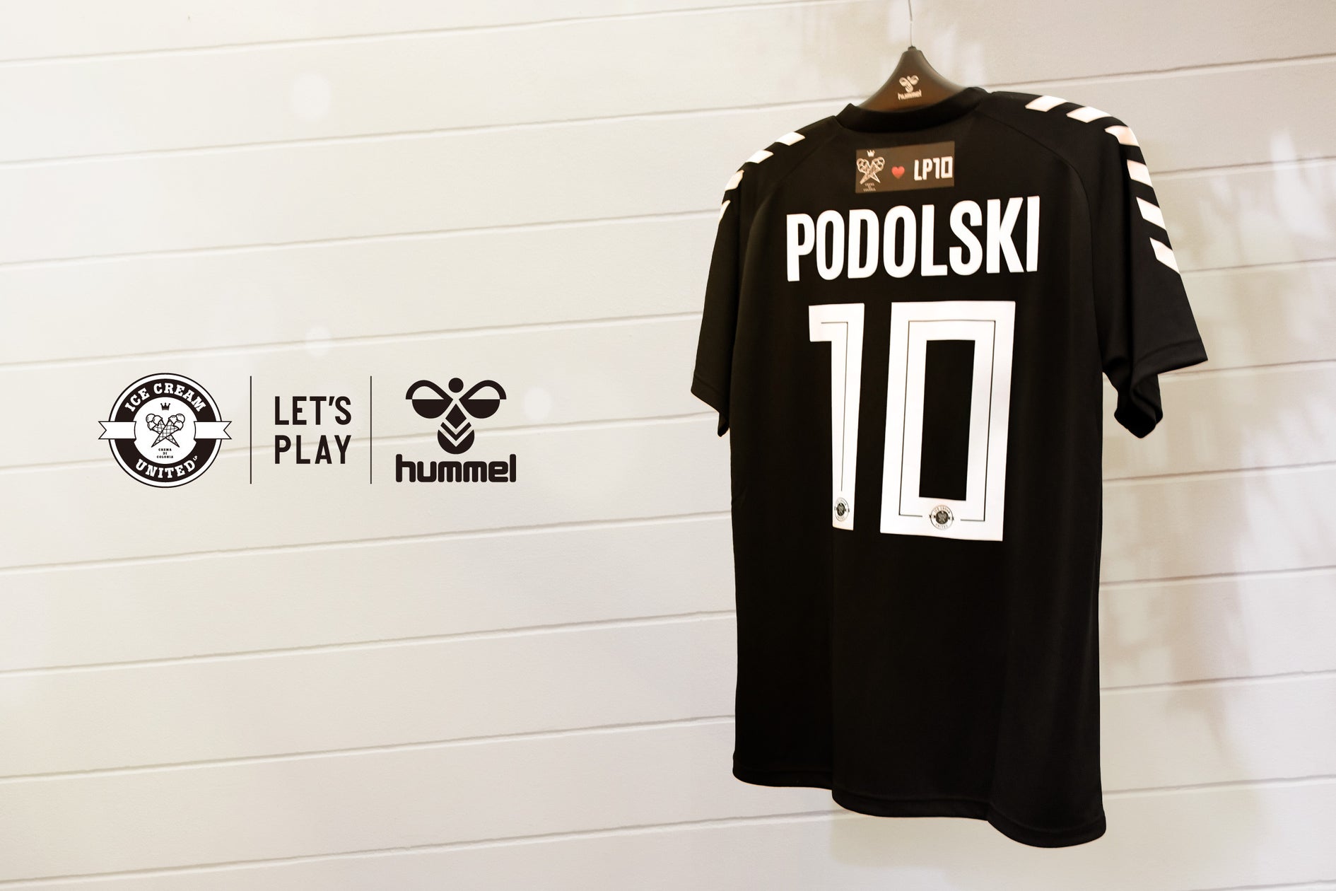 ルーカス・ポドルスキに会える。ヒュンメル×アイスクリーム