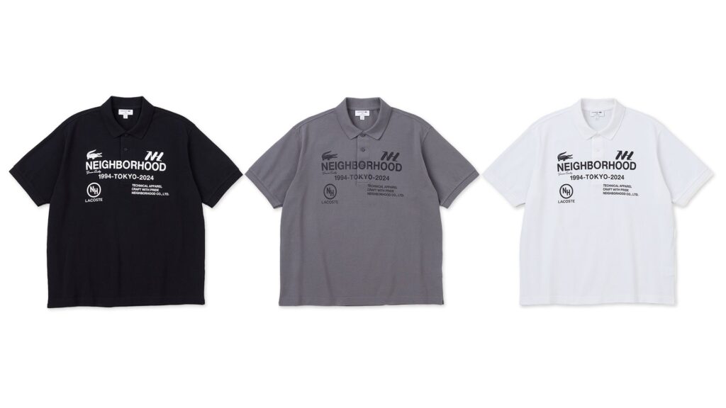 『Lacoste Polo Shirt Laboratory』 vol.2 NEIGHBORHOOD × LACOSTE コラボポロシャツを発売