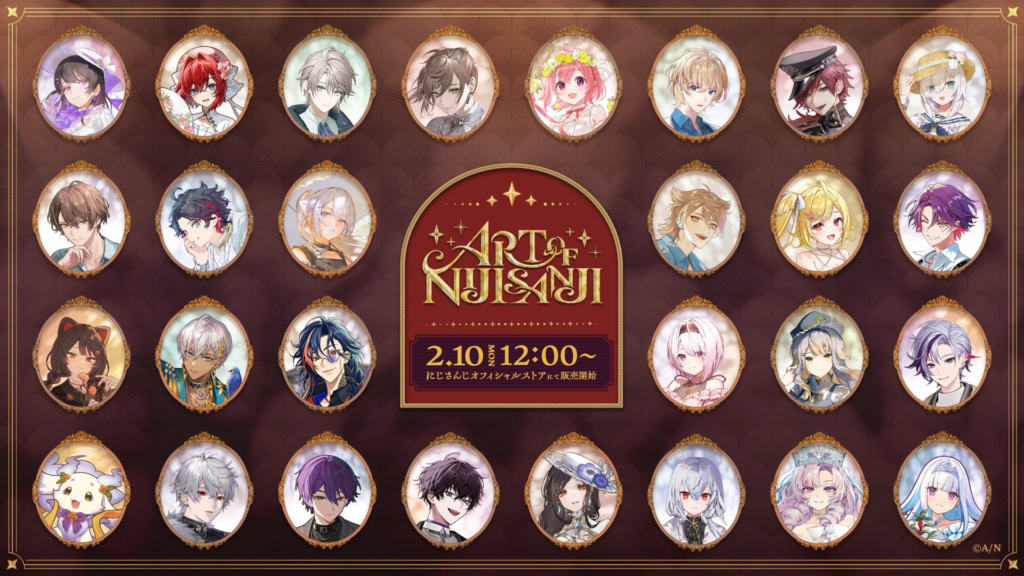 「ART OF NIJISANJI」グッズを2025年2月10日(月)12時からにじストアにて販売開始！