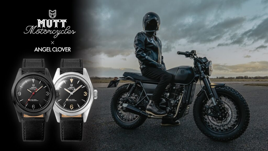 MUTT MOTORCYCLES（マットモーターサイクルズ）×ANGEL CLOVER（エンジェルクローバー）！英国のカスタムバイクメーカーとコラボしたレトロな時計2種を発売！