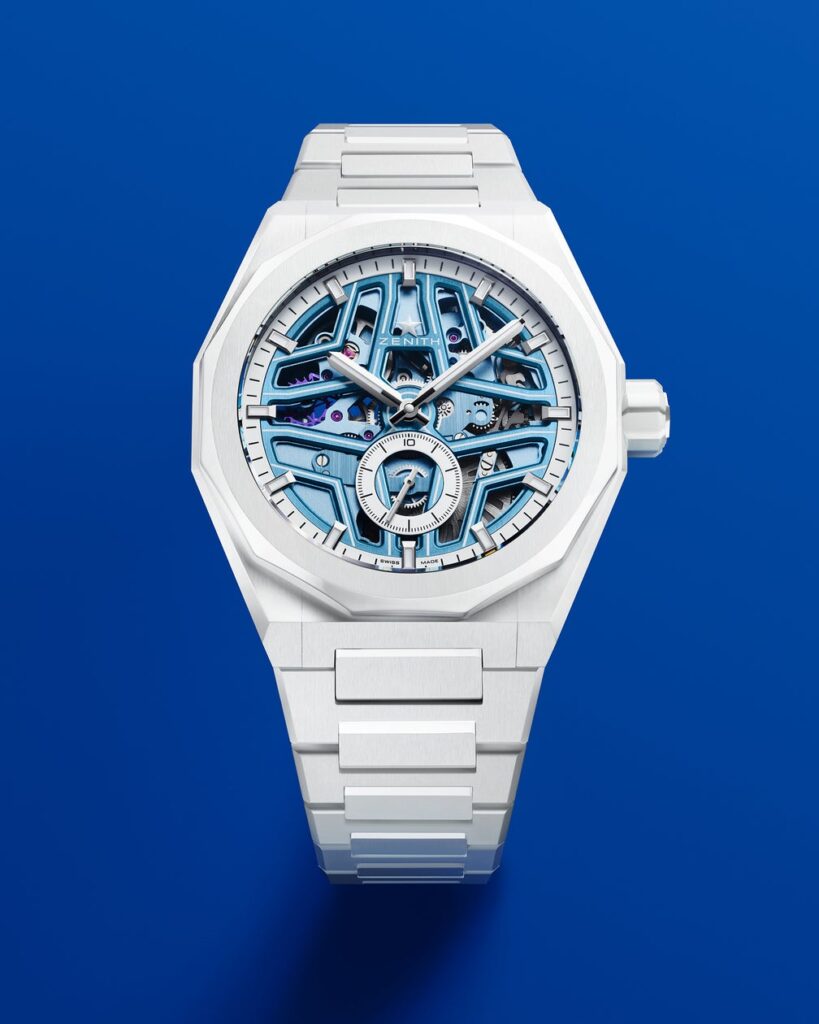 ゼニスとTIME+TIDEのコラボレーション最終章を飾る第3弾「デファイ スカイライン スケルトン ホワイトサーファー セラミック」が登場