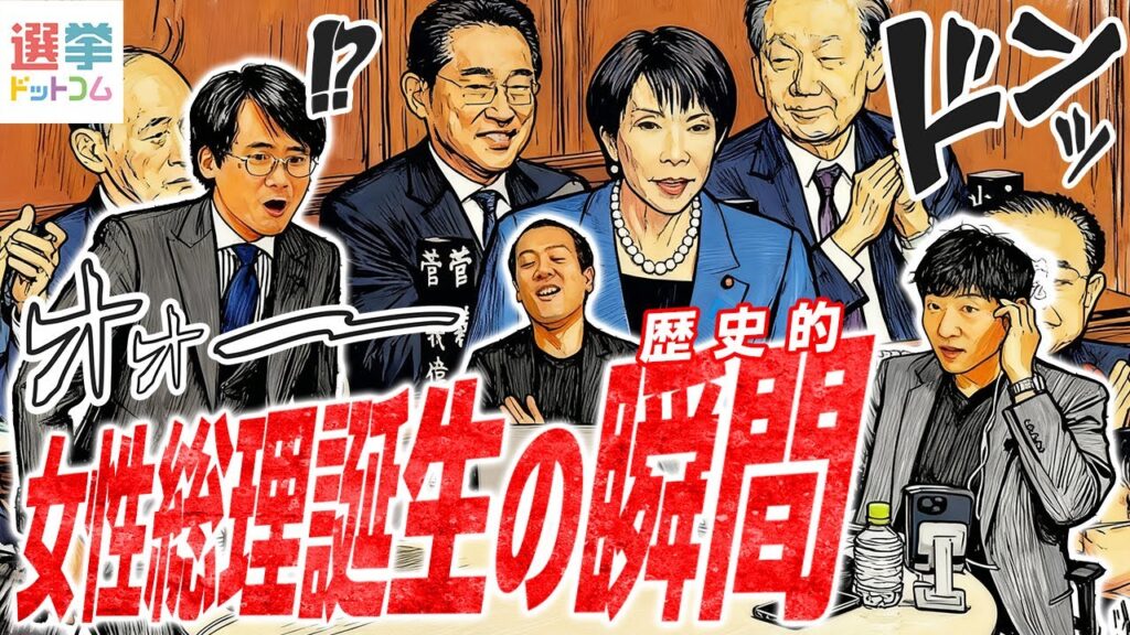 【高市総理誕生】自民党総裁選＆総理大臣指名選挙プレイバック！女性首相誕生の歴史的瞬間に3人は…？？｜選挙ドットコムちゃんねる