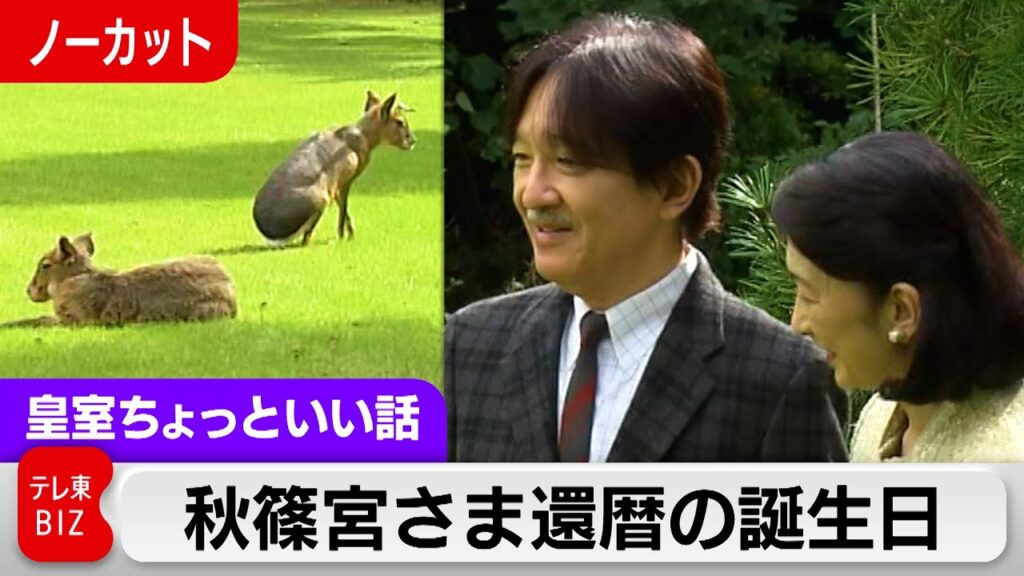 なぜ？秋篠宮さま60歳誕生日映像に悠仁さま不在…秋篠宮邸で入れ替わる小動物？還暦会見のすべて【皇室ちょっといい話】(225)