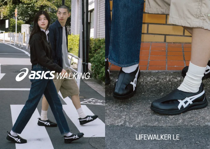 ASICS Walking×ABC-MART GRAND STAGEがコラボ！ 最新ロープロファイル「LIFEWALKER LE BLACK×WHITE GS Exclusive」
