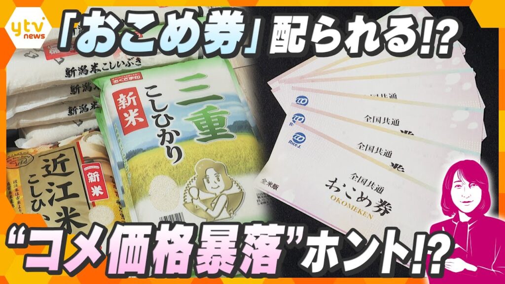 【ヨコスカ解説】食料品の高騰対策として政府が配布を推奨する「おこめ券」は配られる？今後のコメ価格はどうなる？