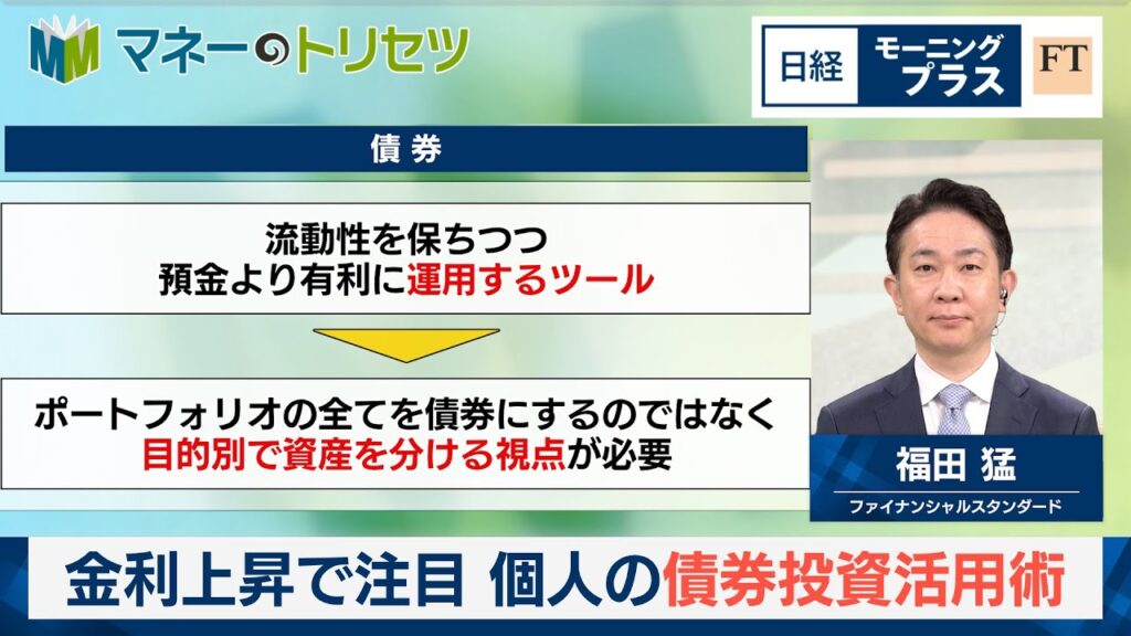 金利上昇で注目　個人の債券投資活用術【日経モープラFT】