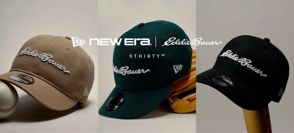 Eddie BauerとNEW ERA(R)のコラボレーションによる《9THIRTY(TM)》が2026年SSコレクションで復刻。2026年1月23日(金)より発売。