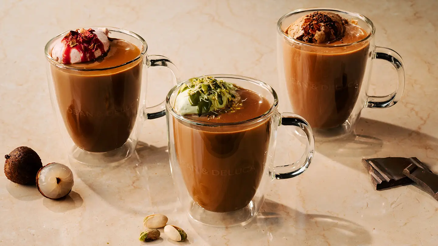 DEAN & DELUCAが贈る、香りと余韻をたのしむバレンタインチョコレートドリンク3種 1月15日（木）より発売。