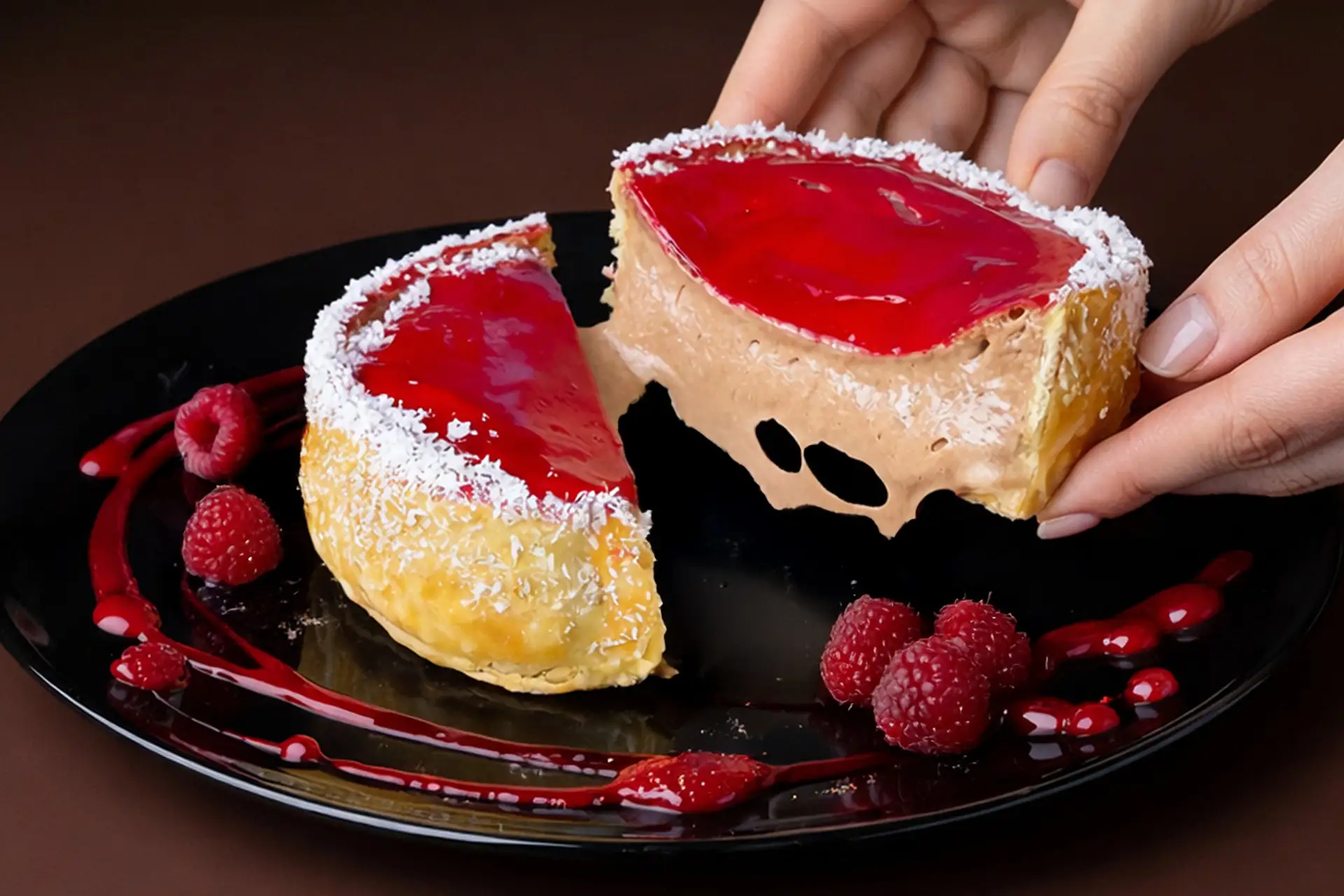 【2/14限定】異次元のザクとろ食感！あの衝撃スイーツ「飲めるチーズタルト」が、ショコラ味でバレンタインに復活！