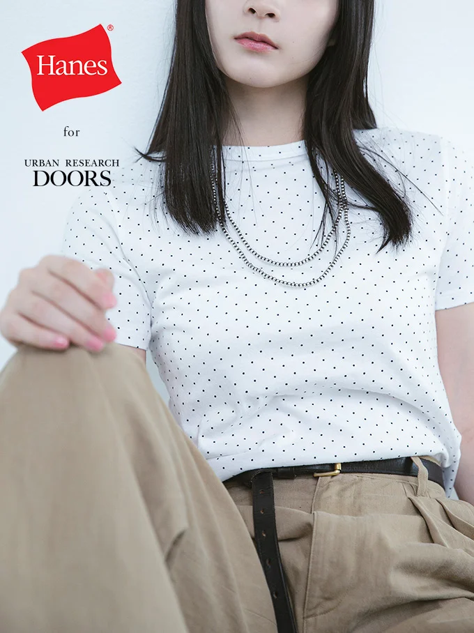 Hanes × URBAN RESEARCH DOORS ブランド初の「ドット」2P S/STEEが登場