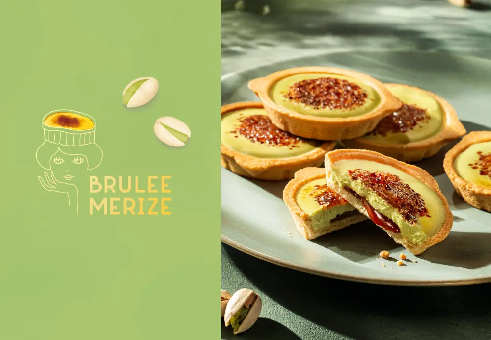 【春夏限定】東京駅で2年連続1位の『ブリュレクリームタルト』から“ピスタチオ味”が新登場！季節味も入った春ギフトも＜ブリュレメリゼ＞