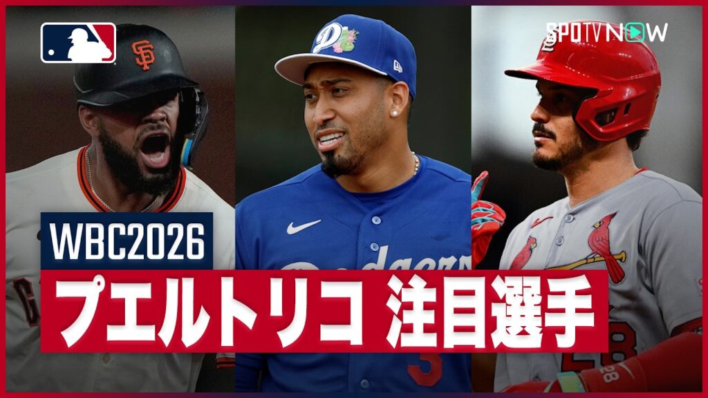 【WBC2026 | プエルトリコ代表】6大会連続8強に進出！初の世界一を狙う実力者集団の注目選手を一挙紹介！
