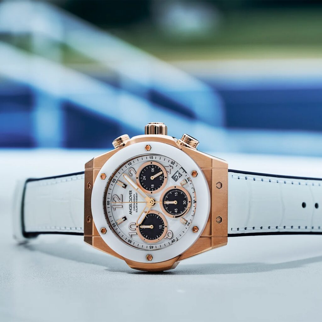 艶やかなセラミックベゼルとソーラー機能を備えた、初夏を先取る“品格クロノ”『EXVENTURE SOLAR CERAMIC（エクスベンチャー ソーラー セラミック）』、ANGEL CLOVERから発売