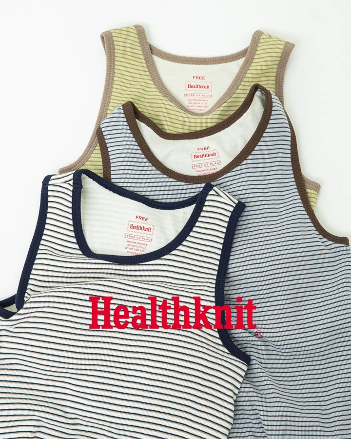 Healthknit別注アイテムがSENSE OF PLACEより登場