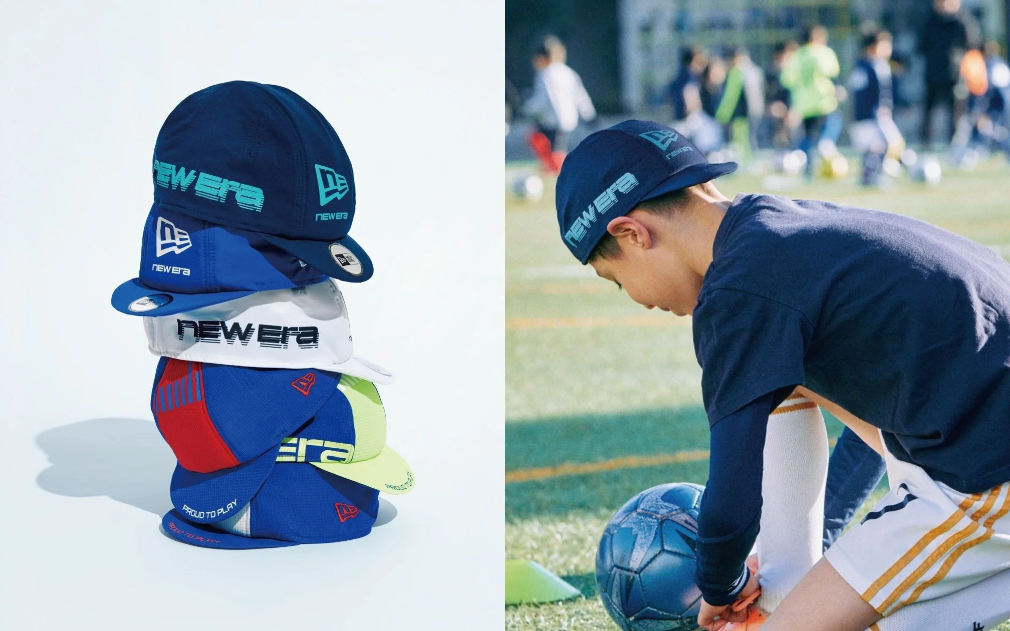 ニューエラ】ジュニアサッカーキャップを初展開、Primeflex(R)・DotAir