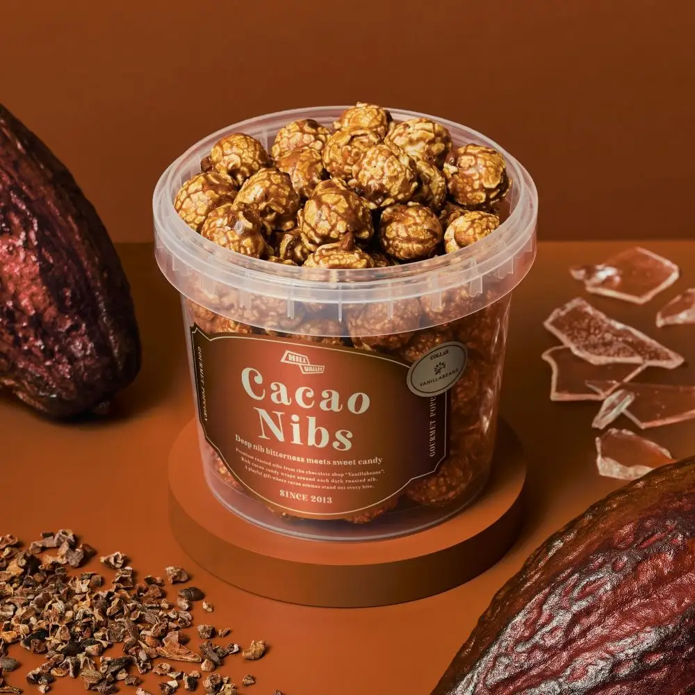 グルメポップコーン専門店HillValleyと横浜発クラフトチョコレート専門店VANILLABEANSが初のコラボレーション！ 自家焙煎カカオ香るポップコーン、4月16日(木)販売開始