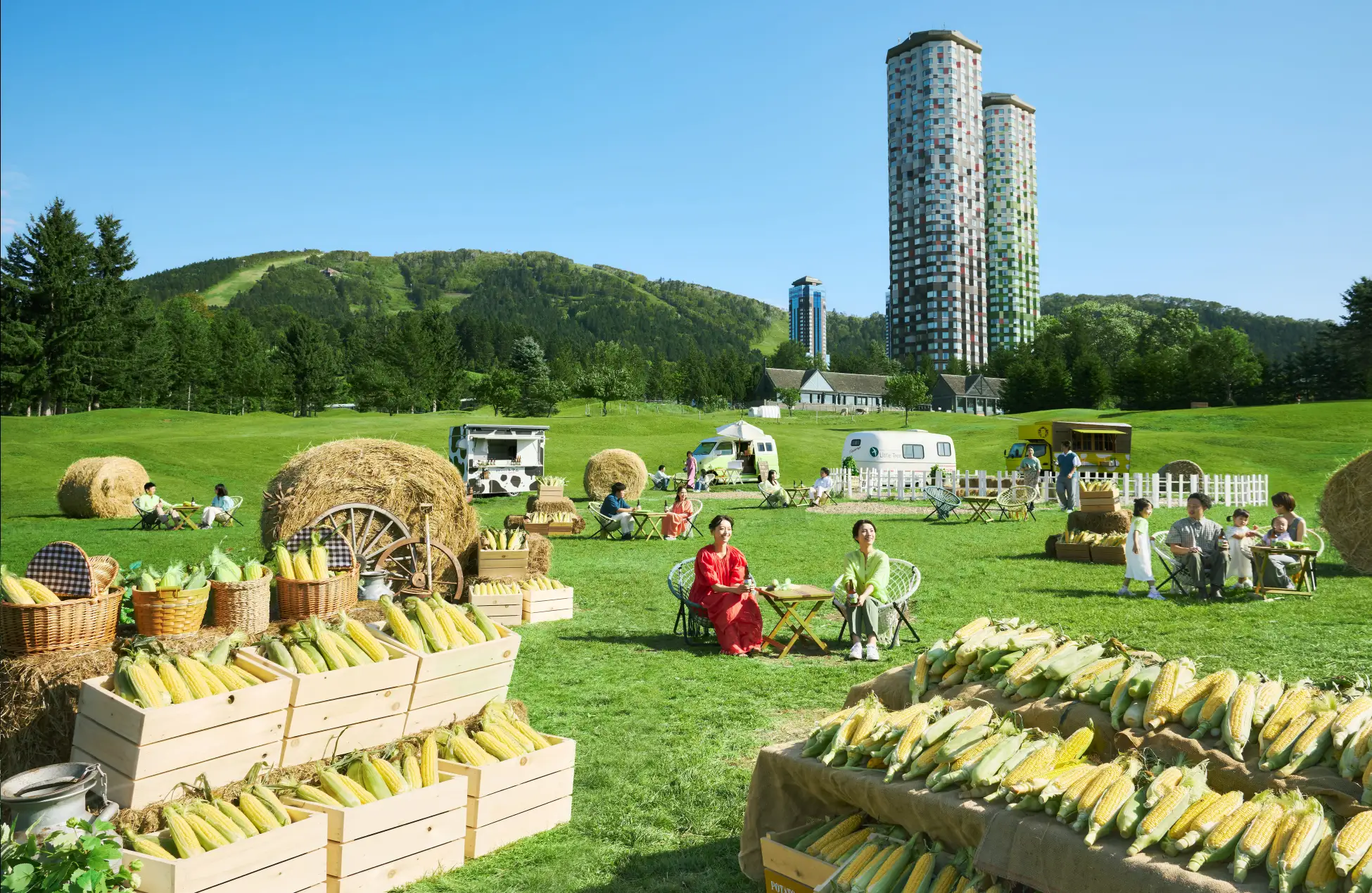 【トマム】生産量日本一を誇る北海道の夏の味覚、とうきびを心ゆくまで楽しむ 「ファームdeとうきびフェス」初開催