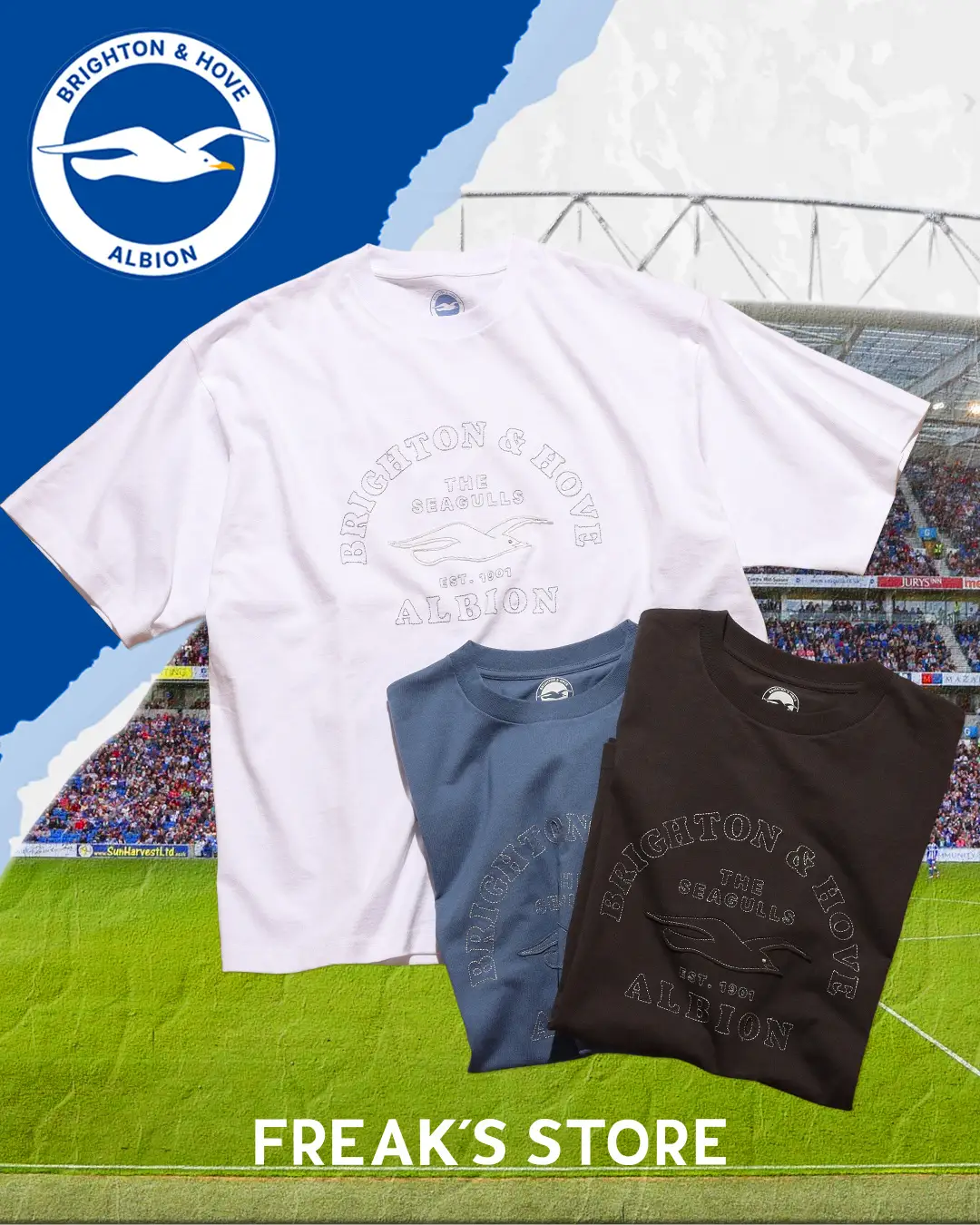 Brighton & Hove Albion FC」× FREAK'S STORE。三笘 薫選手サイン入り