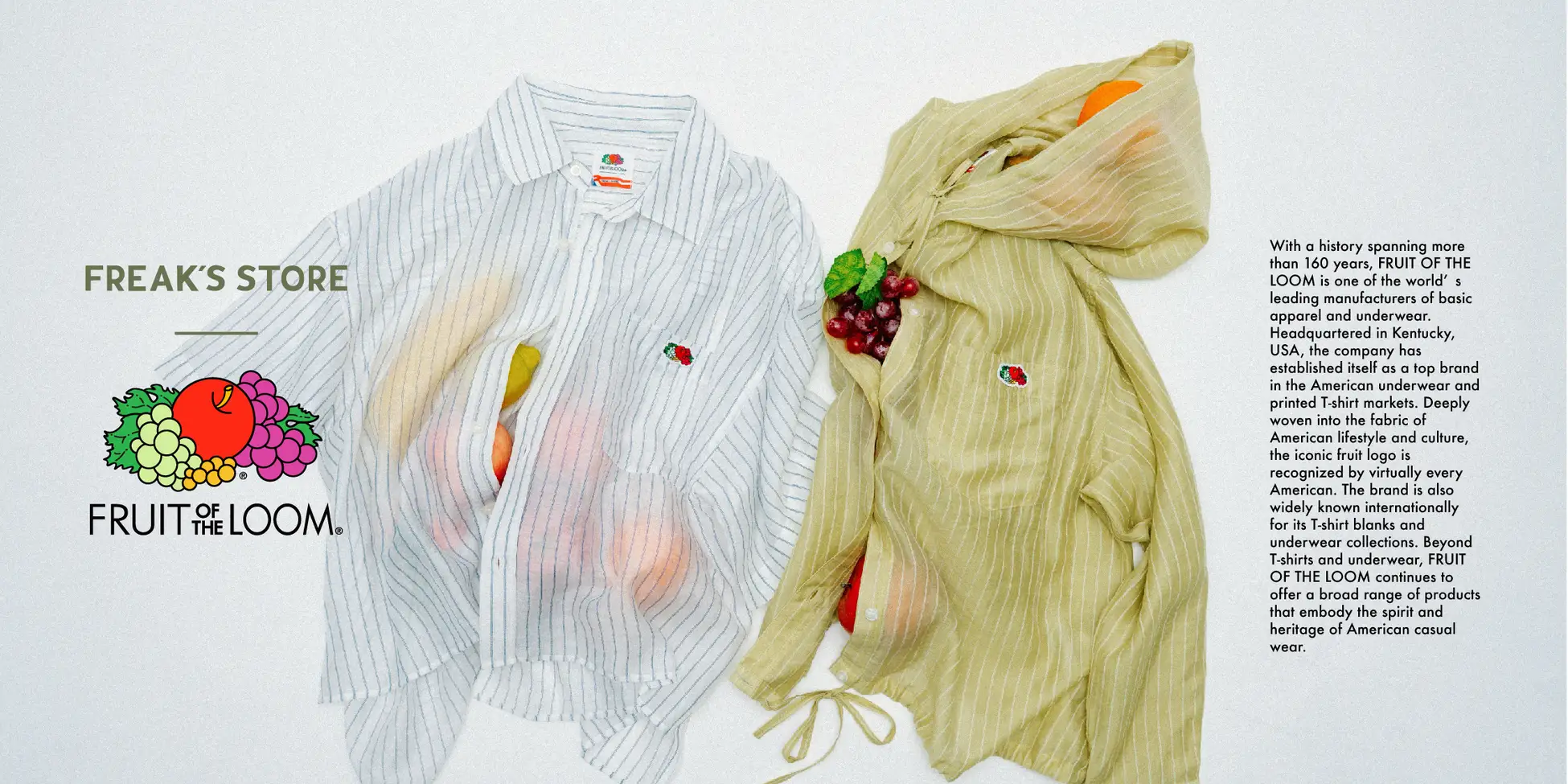 FRUIT OF THE LOOM×FREAK'S STOREのコラボレーションアイテムに、新型